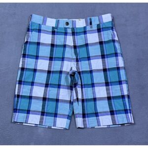 Loudmouth Golf Shorts Mens 30 Check Plaid Athleisure Normcore 10" Inseam Dadcore